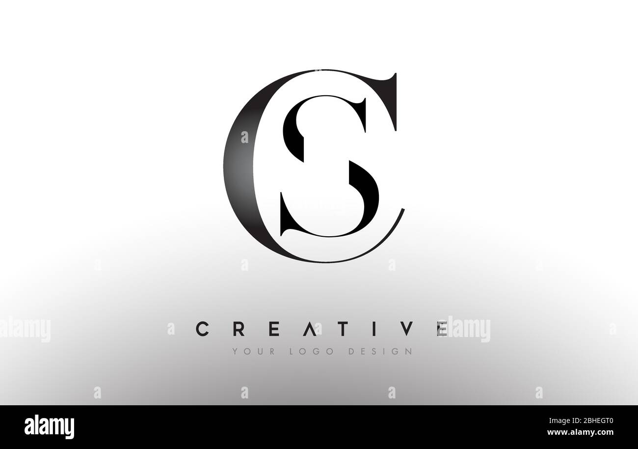 LOGO logo logo logo logo LOGO LOGO LOGO LOGO LOGO CS SC avec police serif et illustration vectorielle classique et élégante. Illustration de Vecteur
