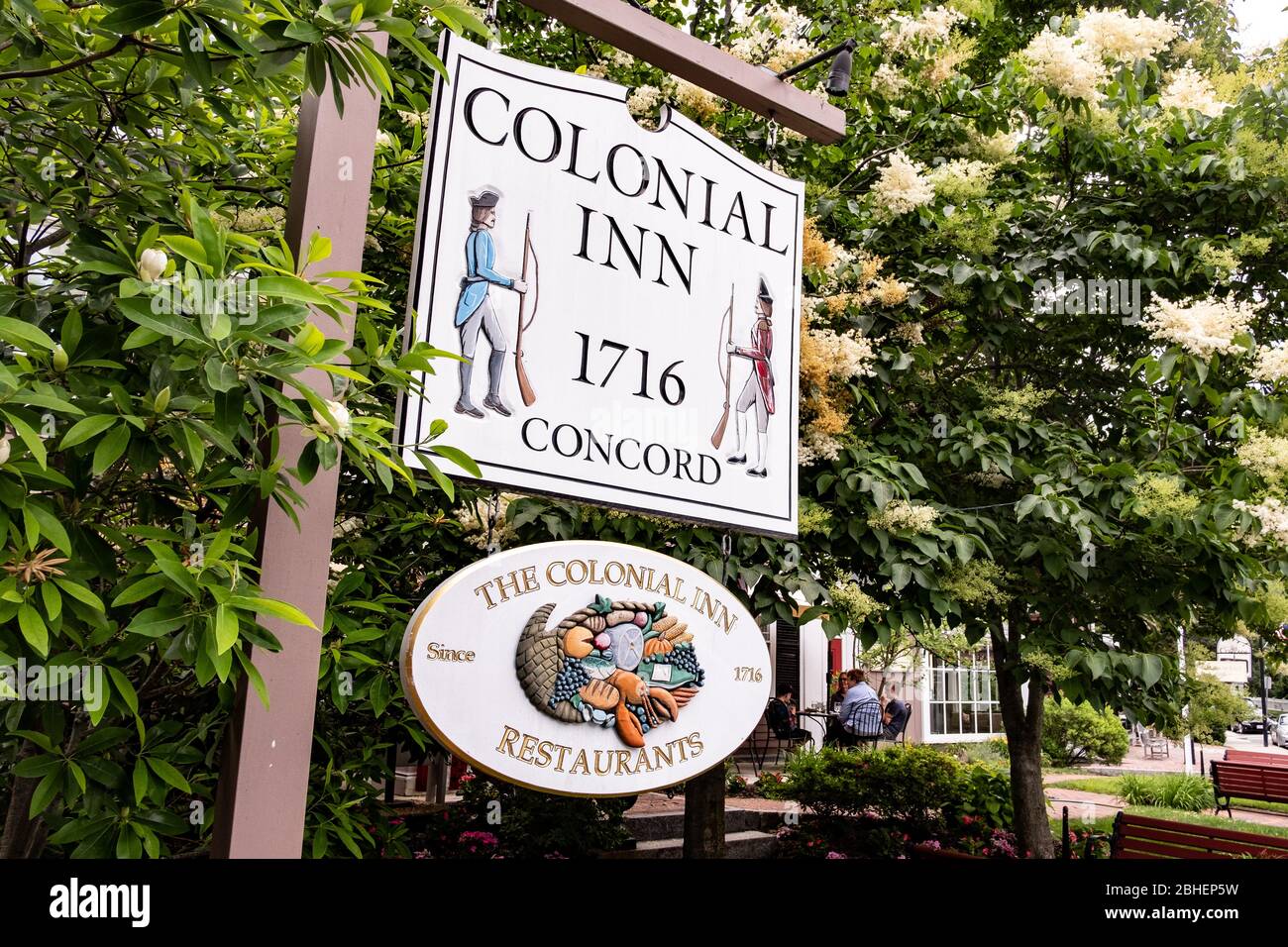 Le Colonial Inn à Concord, ma Banque D'Images