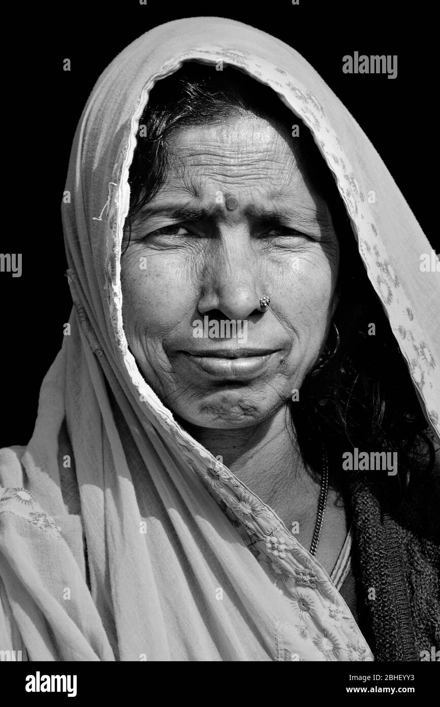 Portrait de femme indienne Banque D'Images