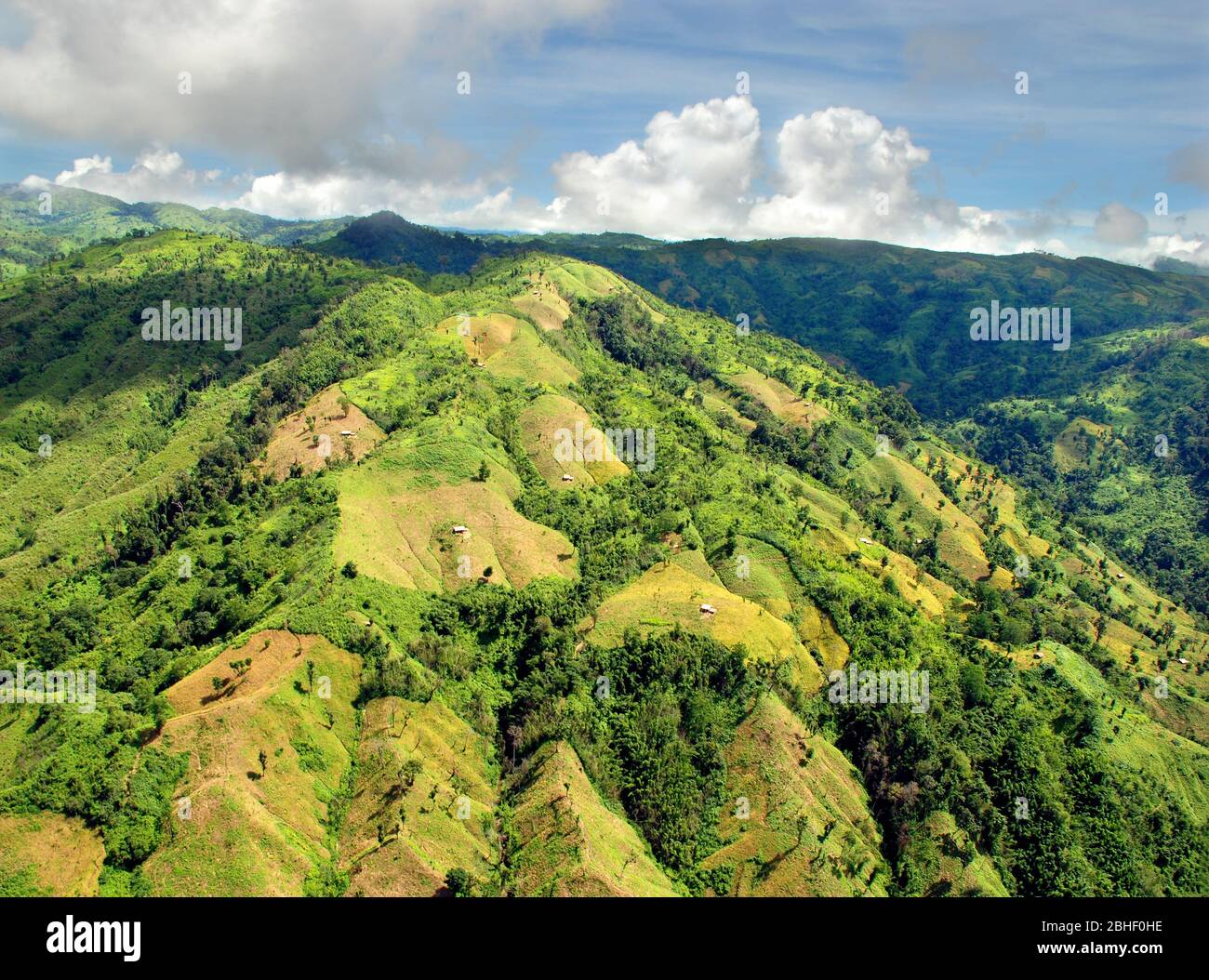 Photo de stock - Bandarban lieu touristique, belles collines Paysage. Banque D'Images