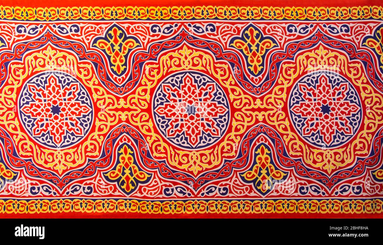 Tissu égyptien traditionnel Ramadan à la décoration islamique et arabe Banque D'Images