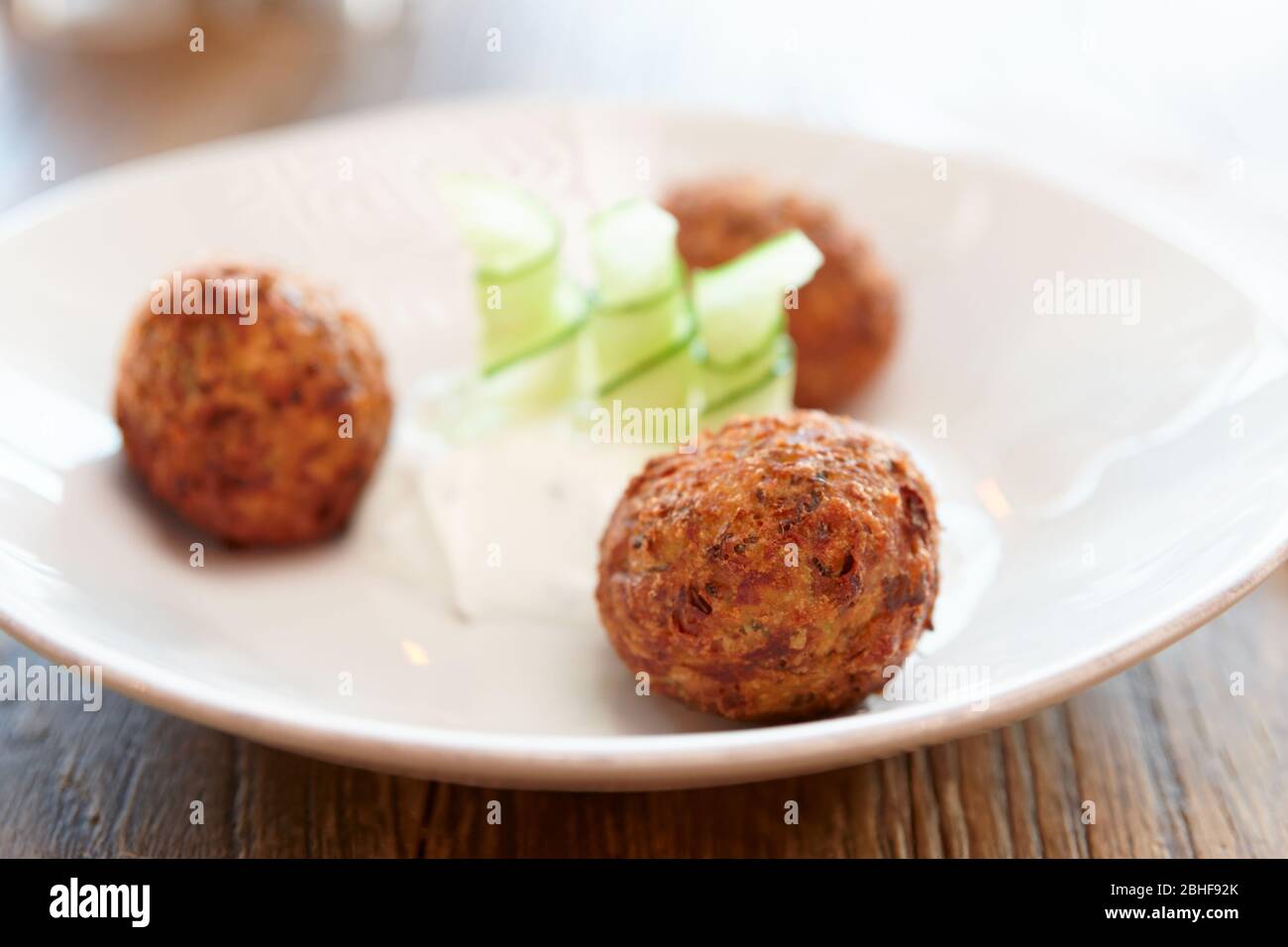 Croquettes de légumes, plat méditerranéen Banque D'Images