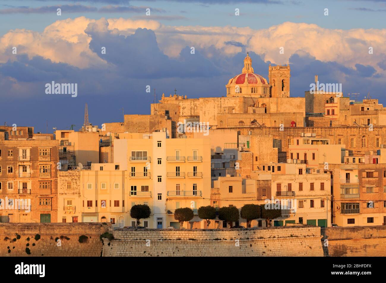 Église Saint-Laurent, Ville de Vittoriosa, Valletta, Malte, Europe Banque D'Images