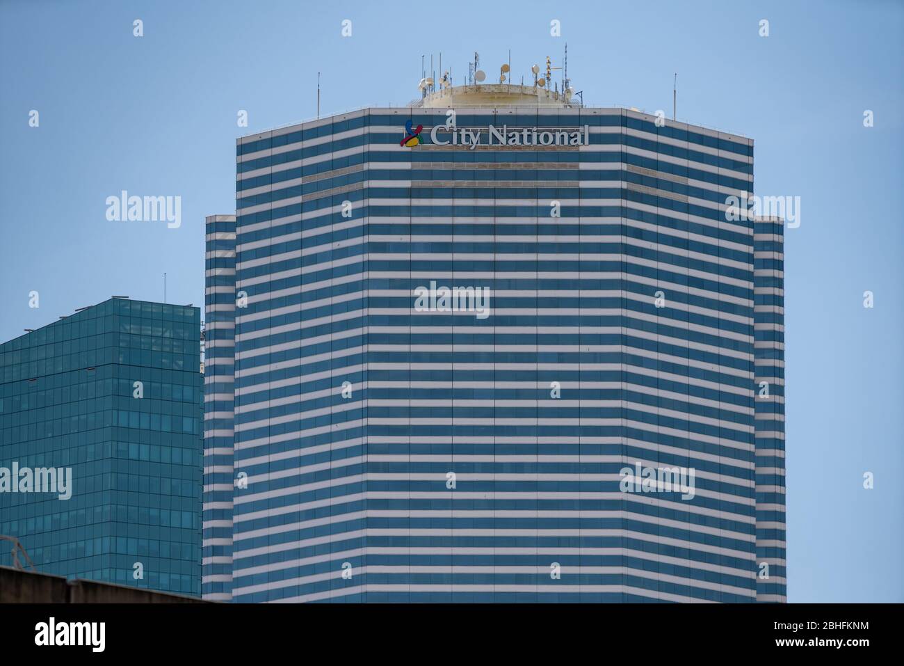 Bâtiment de la Banque nationale de Miami Tower City Banque D'Images