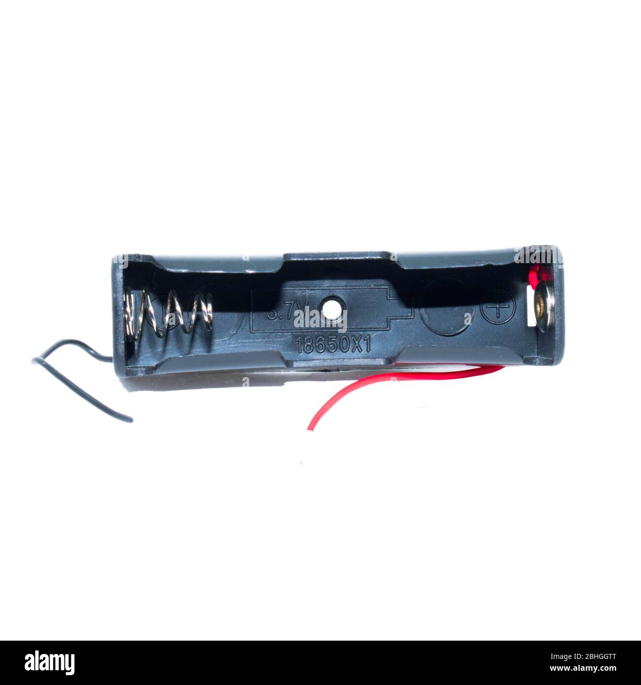 18650 support de batterie 3,5 v support de boîtier isolé noir Banque D'Images