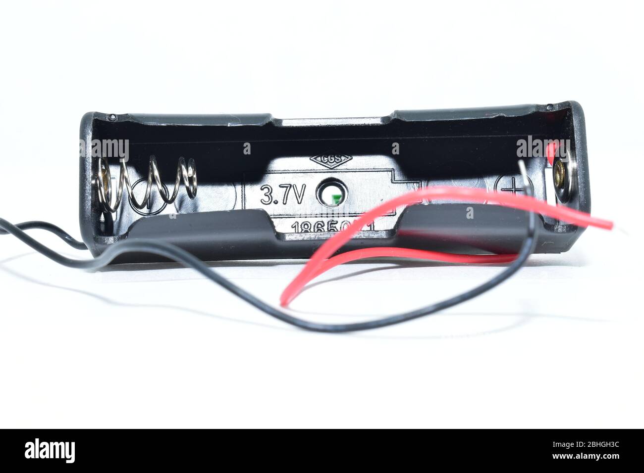 18650 support de batterie 3,5 v support de boîtier isolé noir Banque D'Images