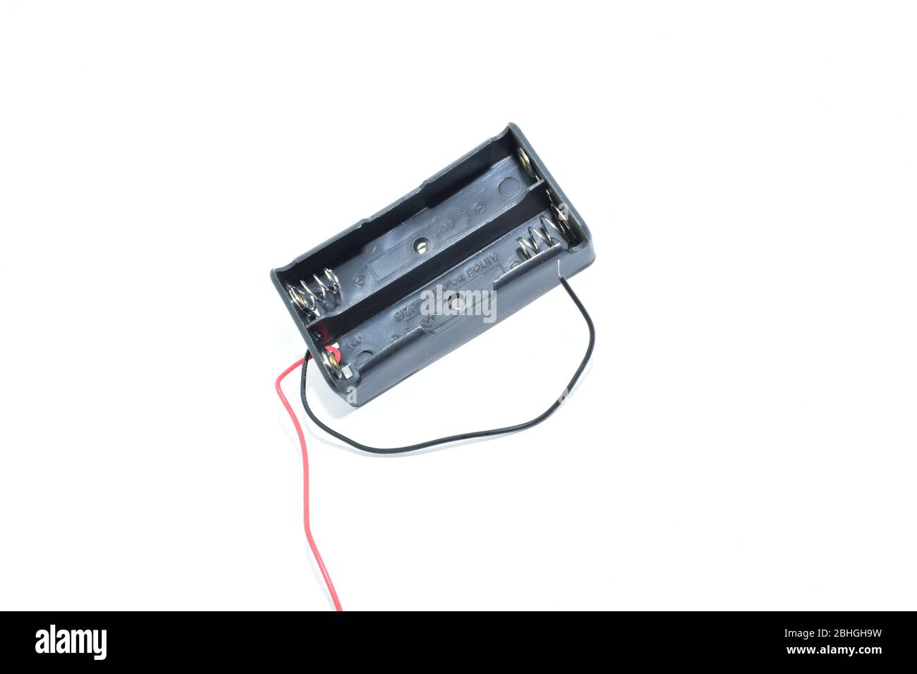 18650 support de batterie 3,5 v support de boîtier isolé noir Banque D'Images