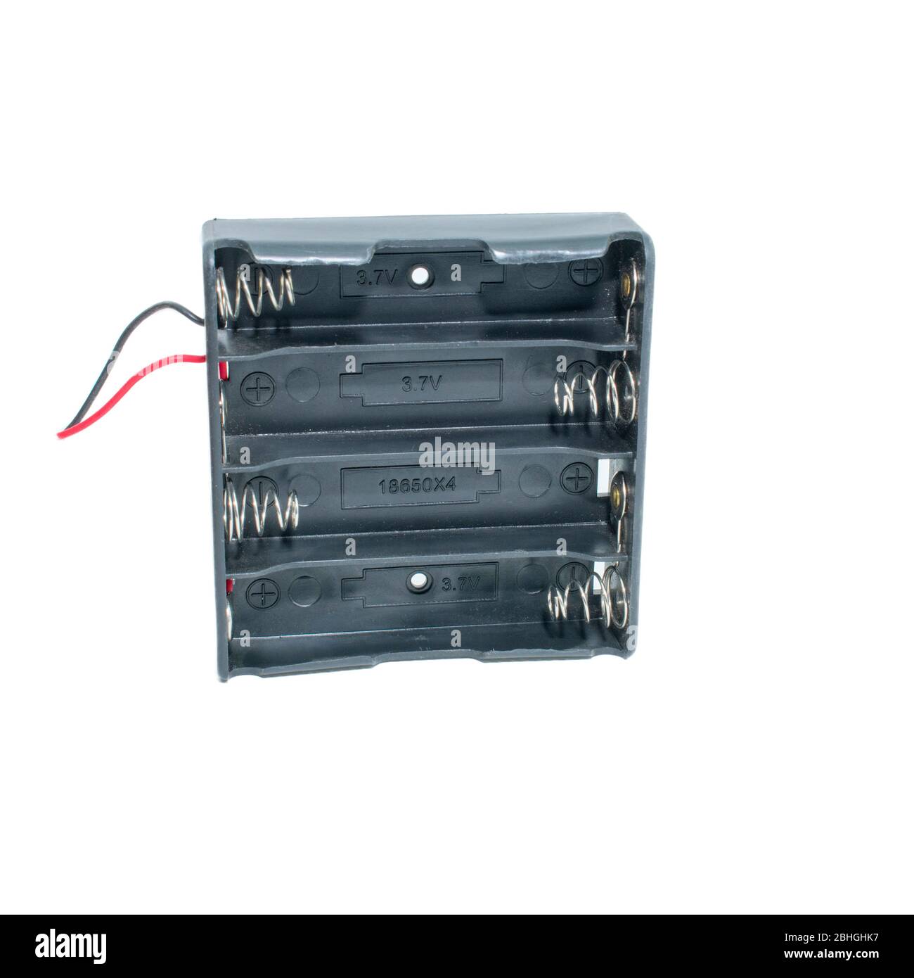 18650 support de batterie 3,5 v support de boîtier isolé noir Banque D'Images