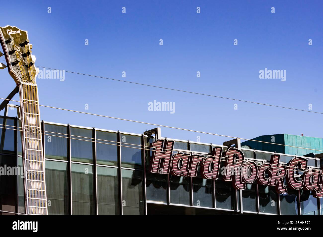 Hard Rock Cafe Las Vegas, Las Vegas Nevada États-Unis, 30 mars 2020 Banque D'Images