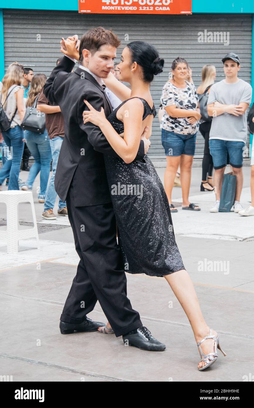 Tango Dancers, Buenos Aires, Argentine Banque D'Images