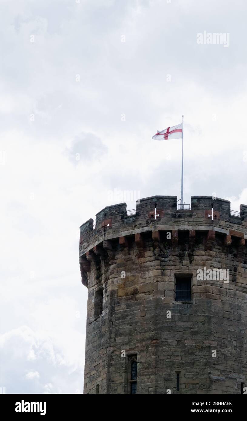 Tour médiévale au château de Warwick, Warwickshire. Août 2017 Banque D'Images