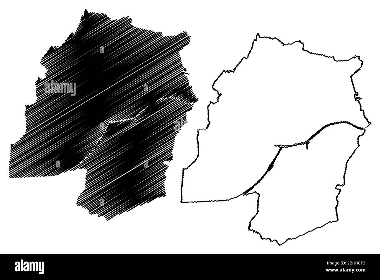 Oldenburg City (République fédérale d'Allemagne, Basse-Saxe) illustration vectorielle de carte, esquisse de griffonnage carte de la ville d'Oldenburg Illustration de Vecteur