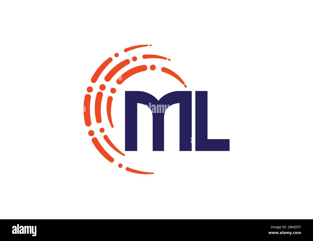 Modele Vectoriel De Conception De Logo M L Lettre Au Monogramme Initial Logo Lettre Ml Image Vectorielle Stock Alamy