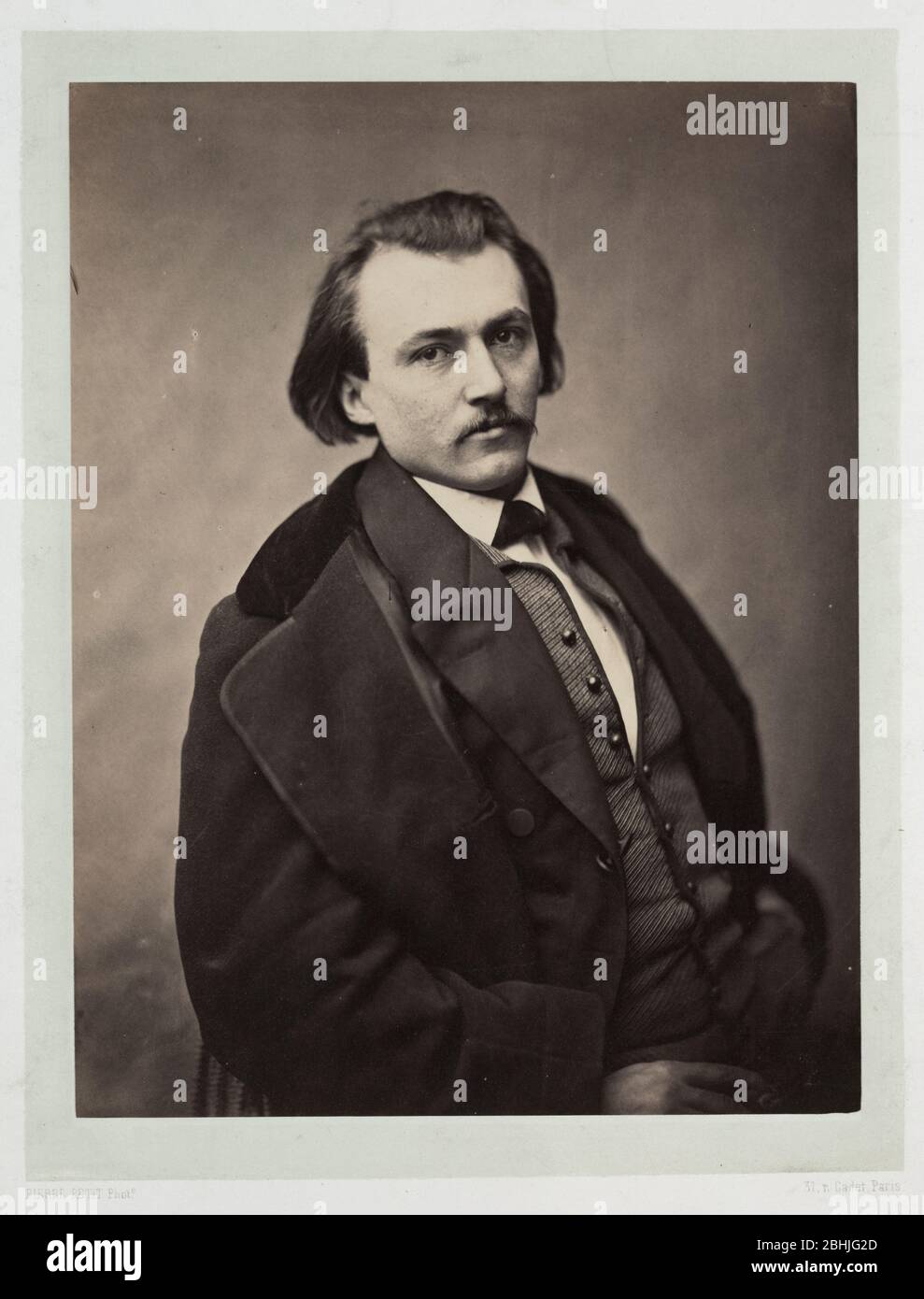 Portrait de Gustave Doré [Gustave Dore] 1860 par Pierre petit (français, 1832-1909) Banque D'Images