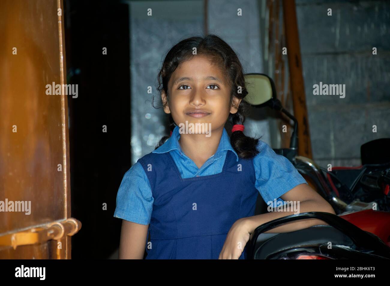 portrait de l'enfant scolaire, inde Banque D'Images