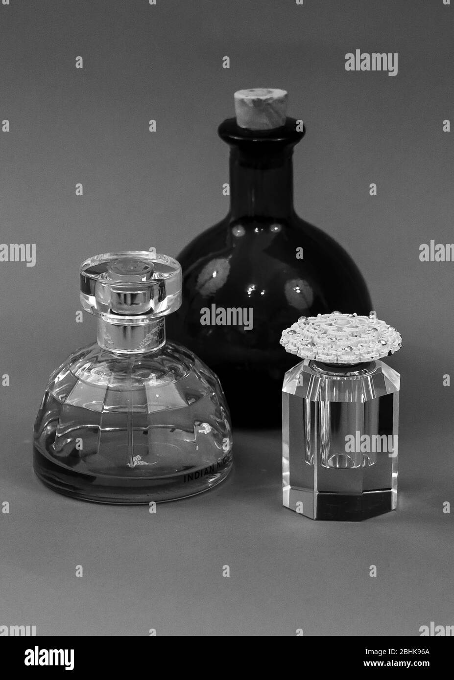 Collection de flacons de parfum Banque D'Images