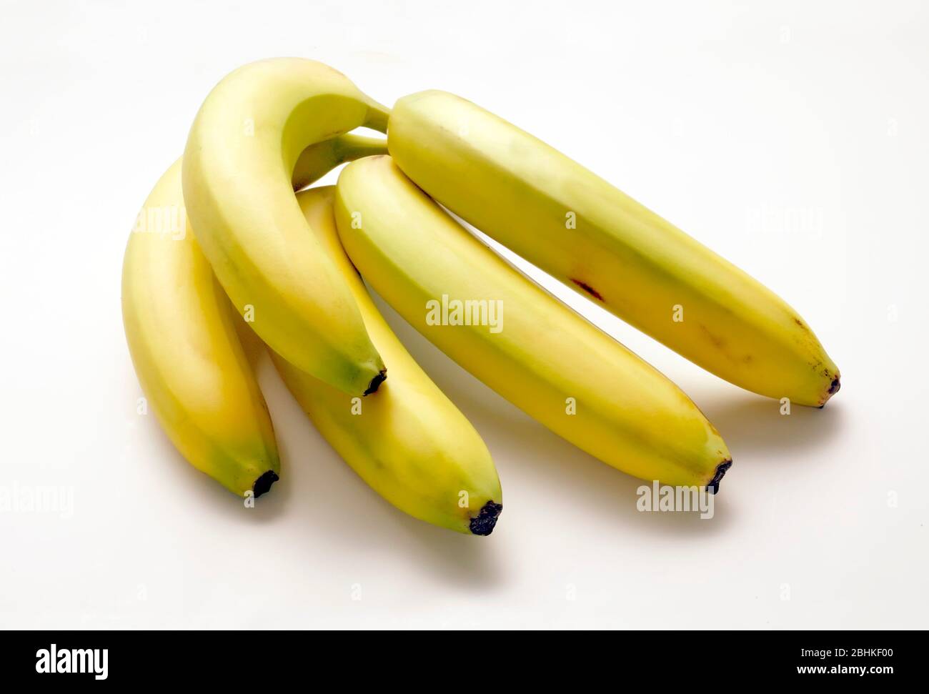 Régime de bananes sur fond blanc Banque D'Images