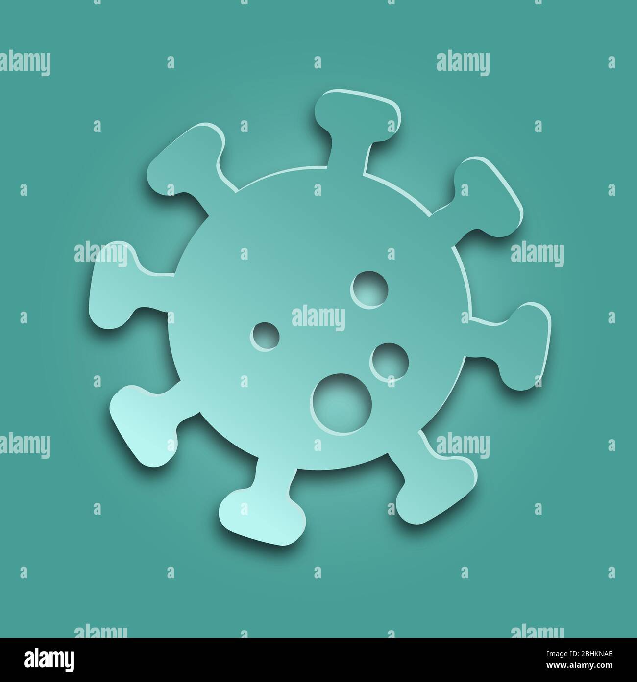 symbole du signe covid-19. Illustration vectorielle concept coronavirus COVID-19. La lutte contre le coronavirus. Pas d'infection et d'arrêt des concepts de coronavirus... Illustration de Vecteur