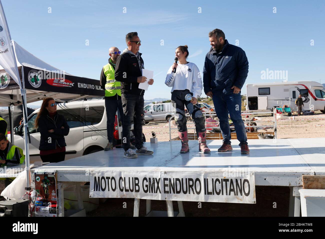 Elche, Espagne. 19 novembre 2019: Compétition Motocross dans la ville d'Elche, Espagne. Banque D'Images
