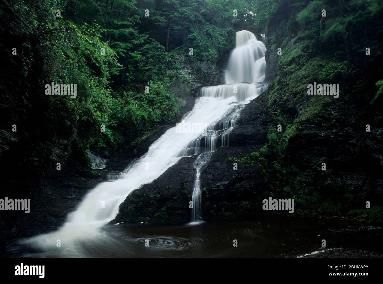 Dingmans Falls, Delaware Water Gap National Recreation Area, Pennsylvanie Banque D'Images