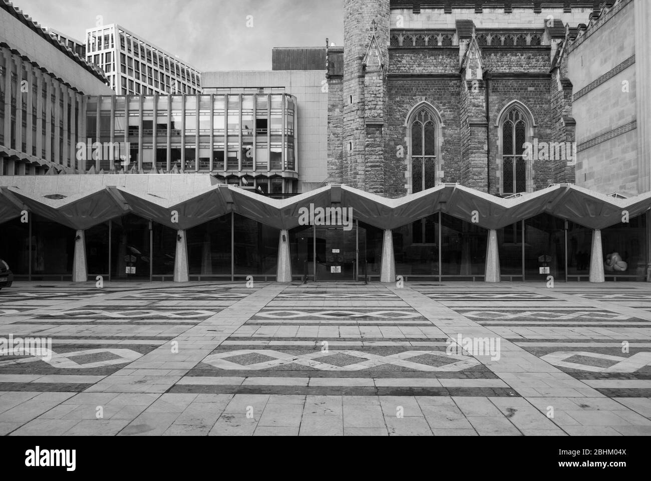 Années 1950 Architecture années 1970 Stone City of London Corporation West Wing Guildhall, Gresham Street, Londres, EC2V 7HH par Sir Giles Gilbert Scott Ruchard Banque D'Images