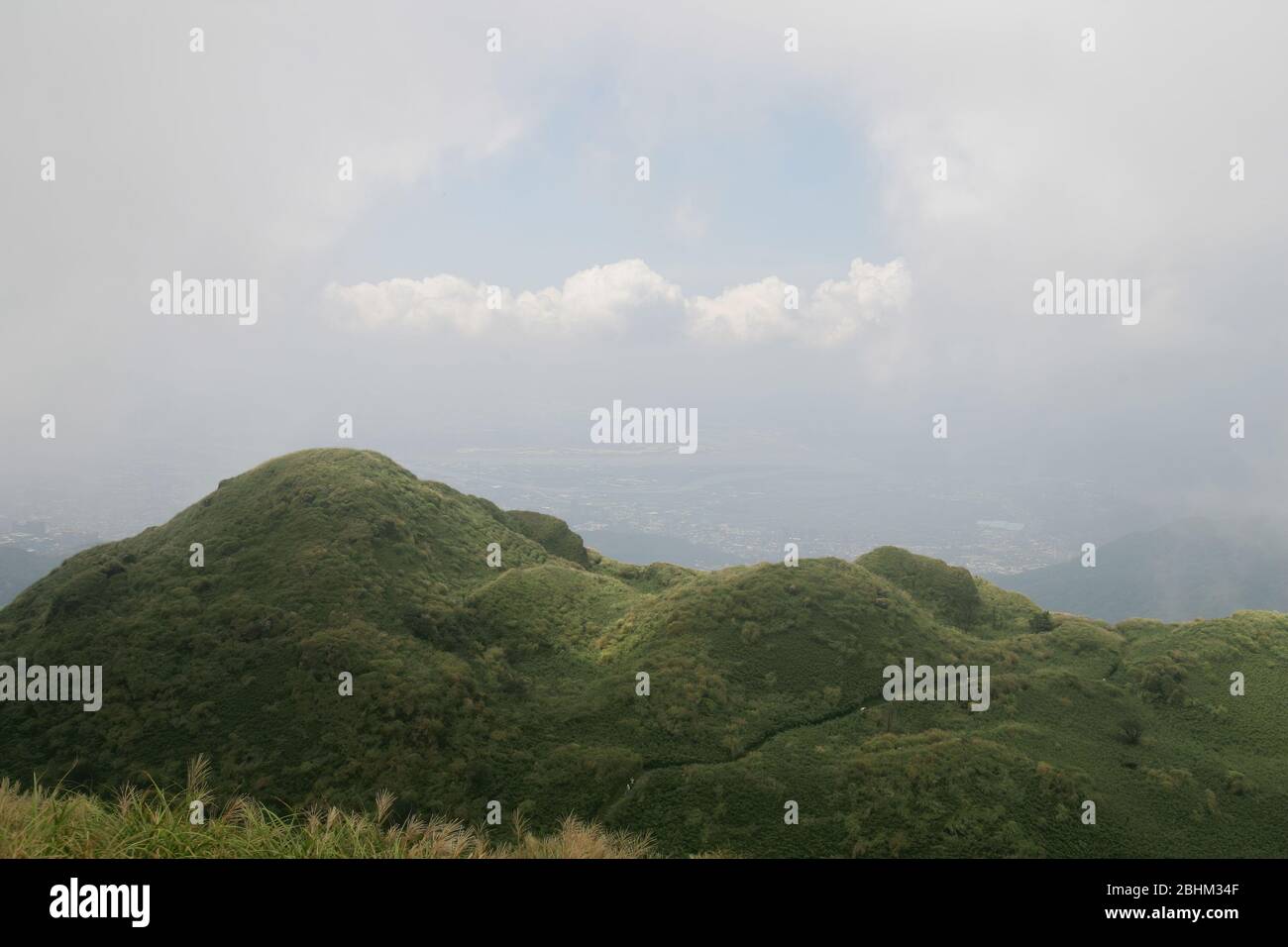 Paysage naturel du Xiaoyoukeng de Yang Ming Shan à Taipei, Taiwan Banque D'Images