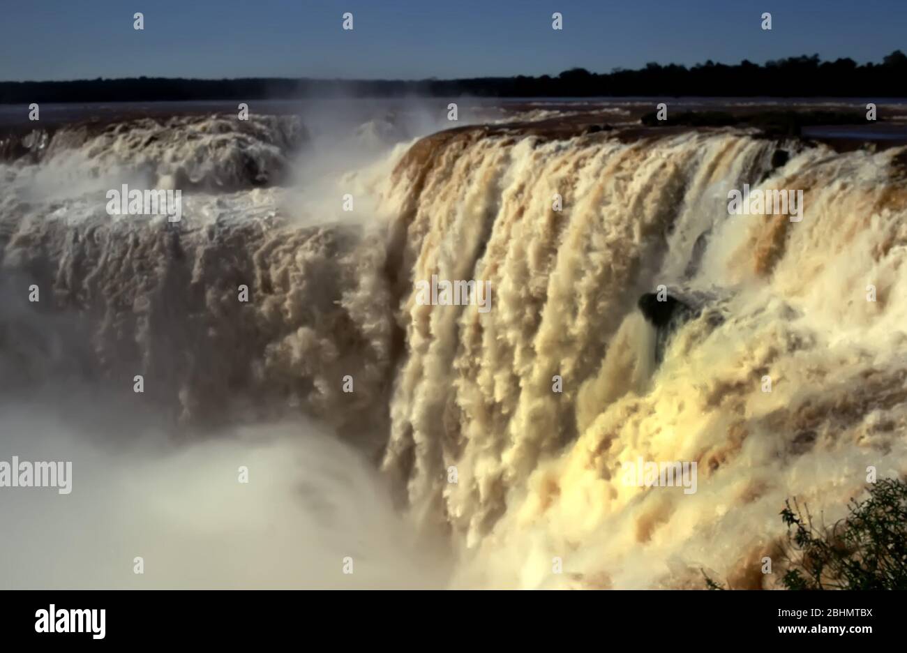 Garganta del Diablo (gorge du diable) chutes d'Iguazu, Misiones, Argentine Banque D'Images