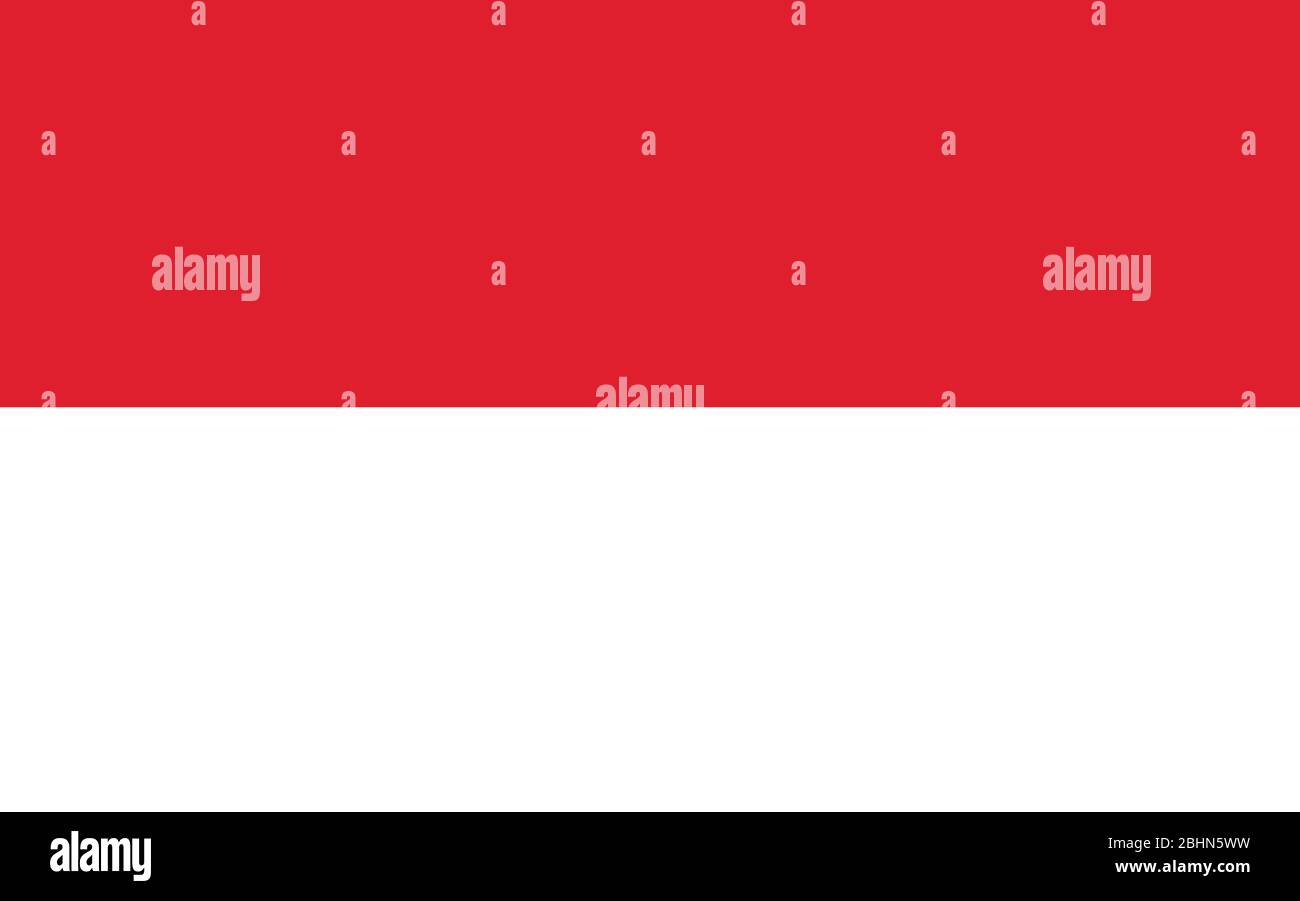 Graphique vectoriel du drapeau Monaco. Illustration du drapeau monégasque rectangulaire. Le drapeau de Monaco est un symbole de liberté, de patriotisme et d'indépendance. Illustration de Vecteur