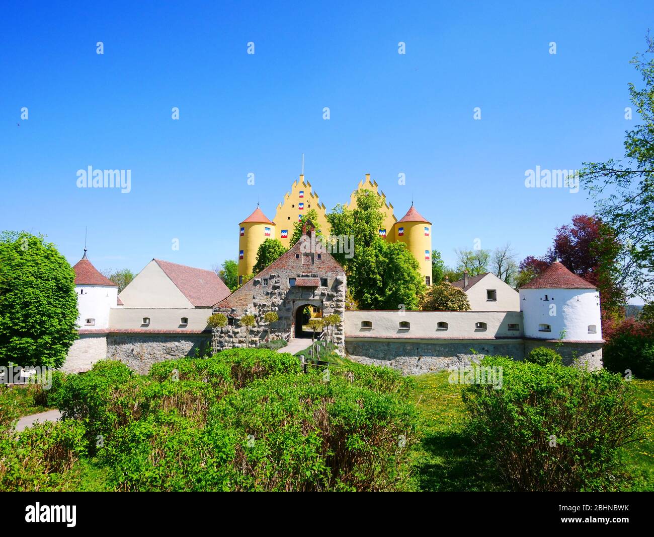 Erbach (Danube), Allemagne : le château d'Erbach Banque D'Images