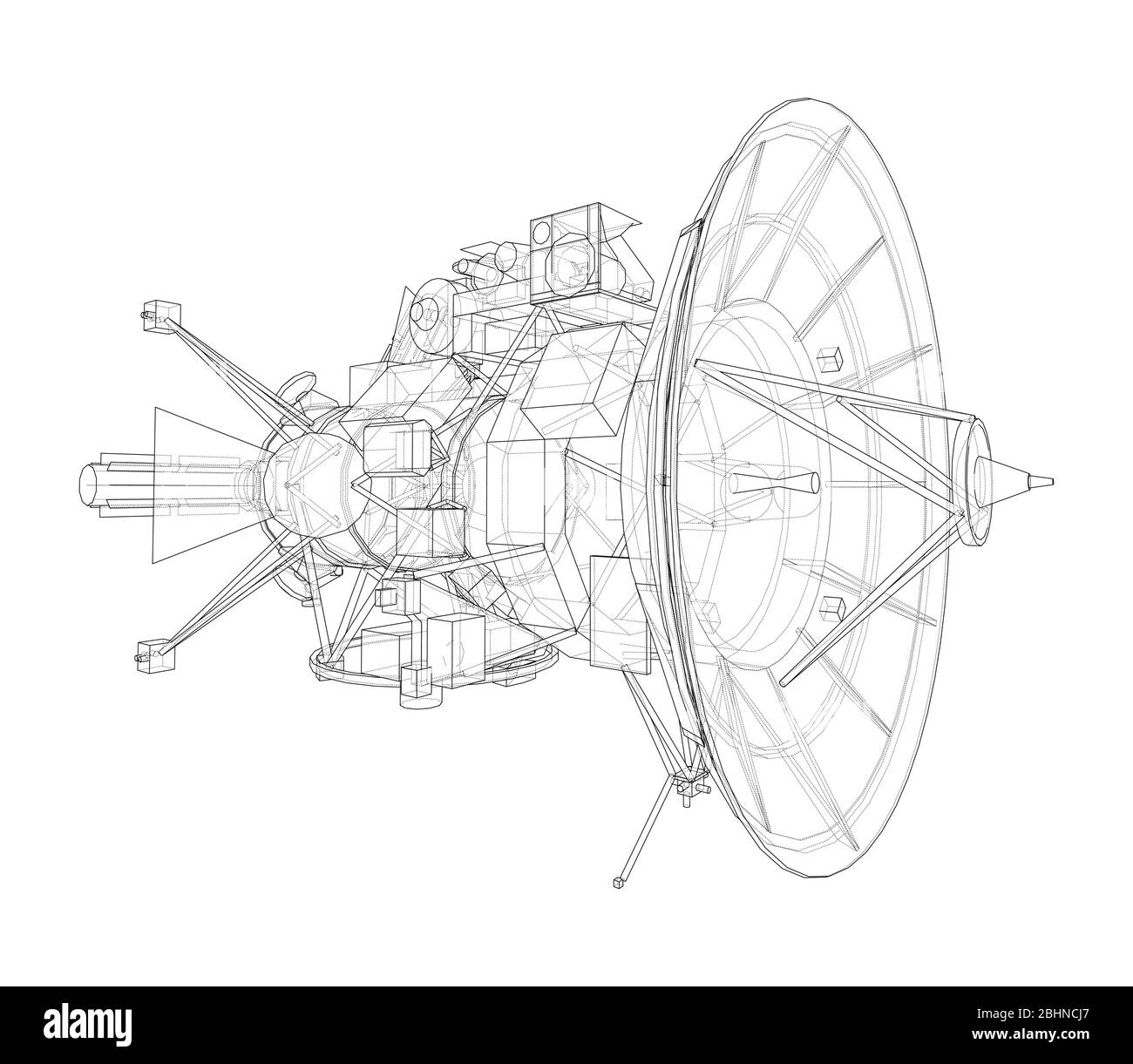 Concept de satellite de communication. Vecteur Illustration de Vecteur