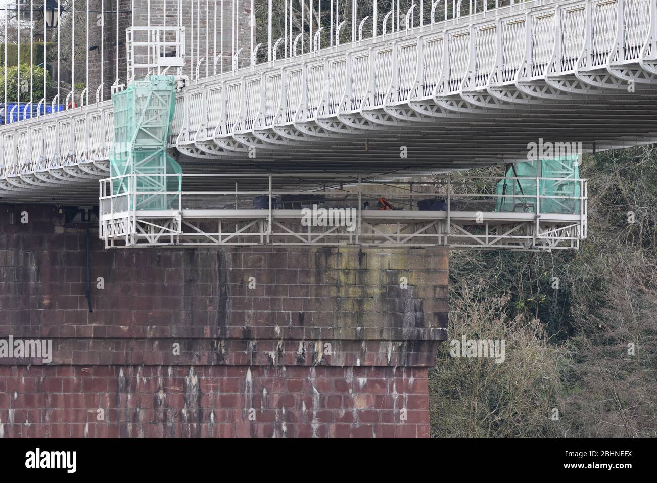 Sous Clifton suspension Bridge, Bristol, Angleterre Banque D'Images