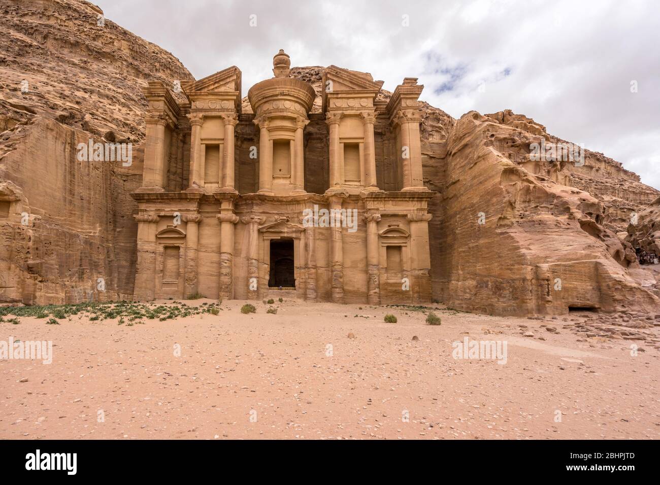 Temple d'ad Deir à Petra, Jordanie Banque D'Images