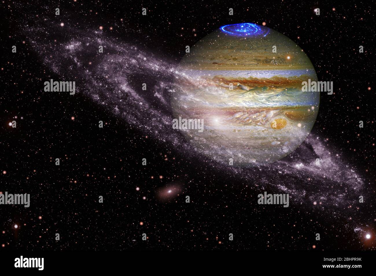 Jupiter. Des planètes de qualité impressionnante du système solaire. Éléments de cette image fournie par la NASA Banque D'Images