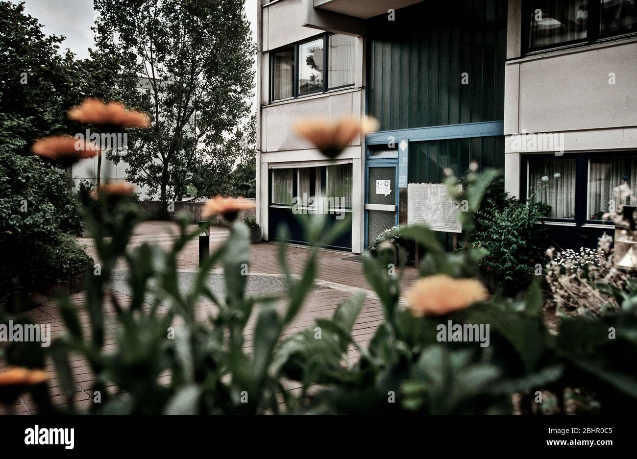 L'ancien logement de l'équipe olympique israélienne dans le village olympique, Conollystrasse 31 à Munich, était la cible de l'attaque de 1972 menée par des terroristes palestiniens. Banque D'Images