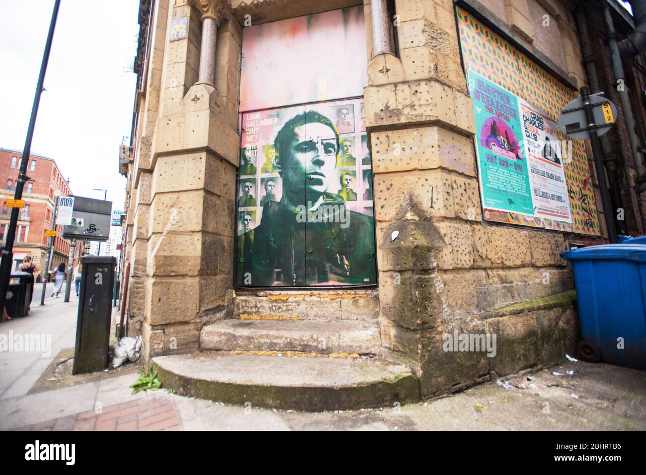 Liam Gallagher, Pourquoi moi Pourquoi ne pas la fresque d'Akse p19 sur le site de musique emblématique de Roadhouse. Manchester, Royaume-Uni. Banque D'Images