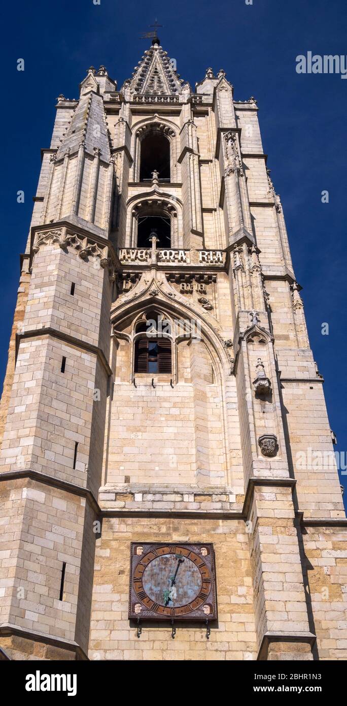 Torre de la Catedral de León. Castille León. España. Banque D'Images