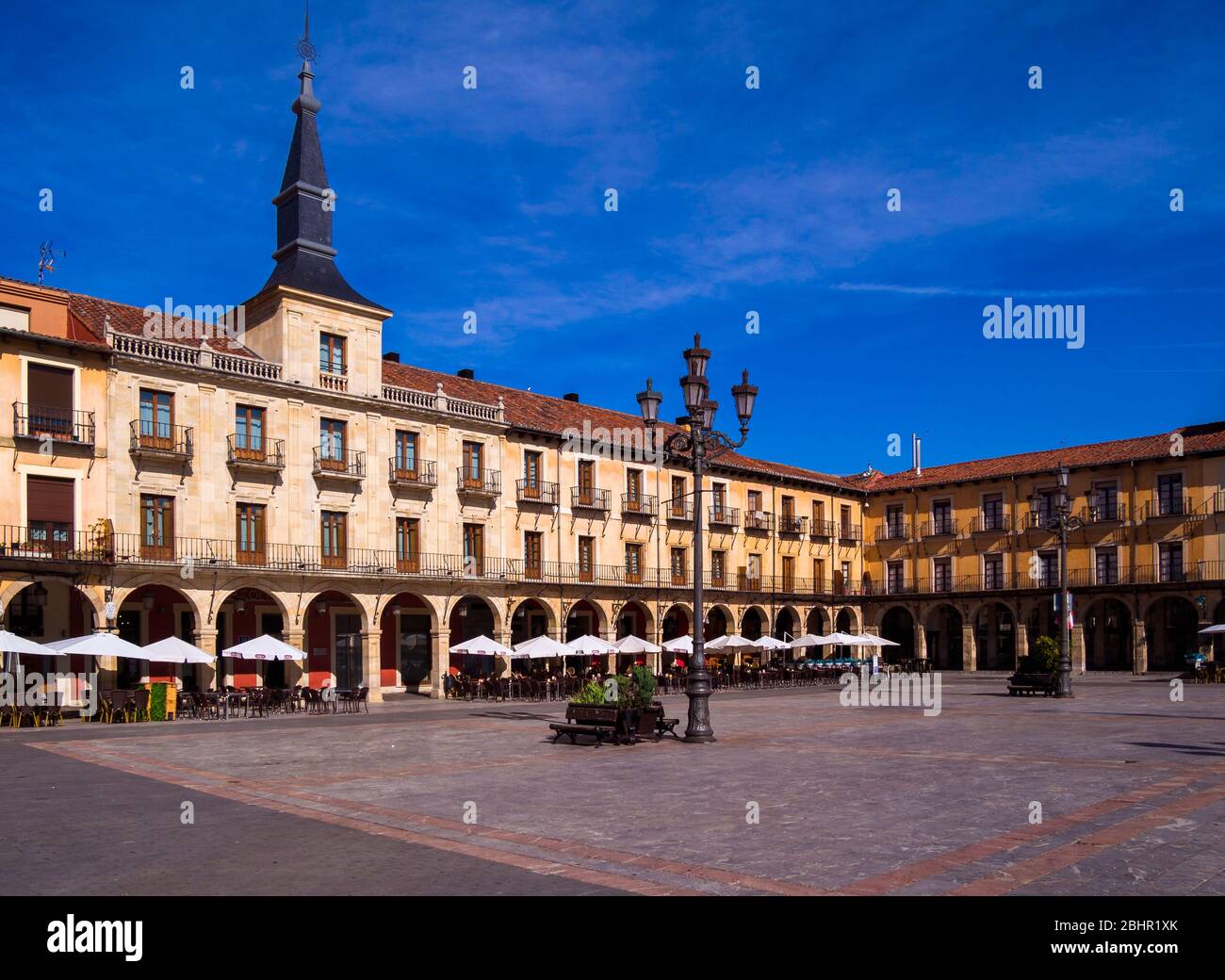 Plaza Mayor. León. Castille León. España. Banque D'Images