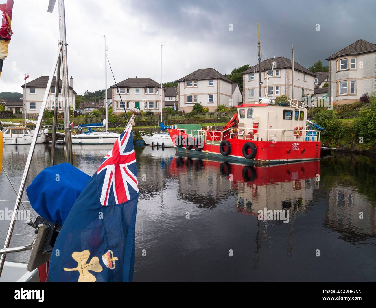 Bassin d'Ardrishaig, canal de Crinan, Kintyre, Argyll Banque D'Images
