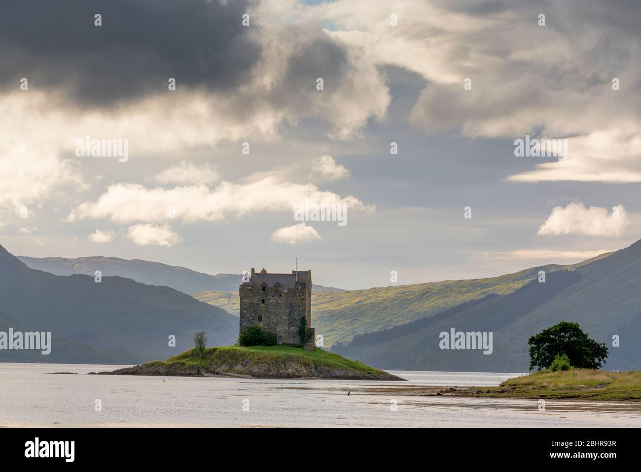 Château Stalker, Loch Linnhe, Argyll Banque D'Images