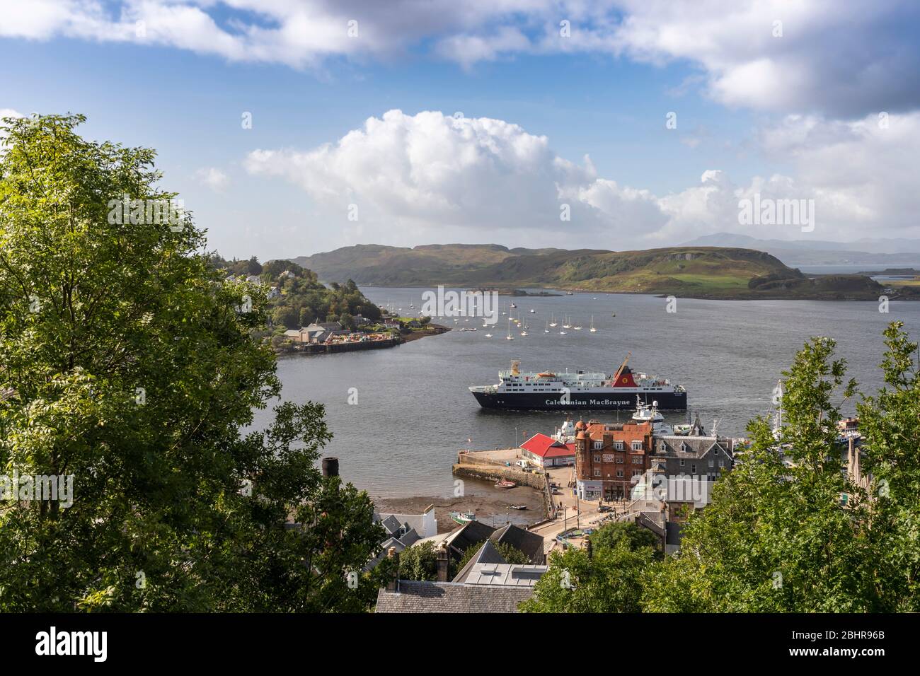 Baie d'Oban avec MV Isle of Mull, Argyll Banque D'Images
