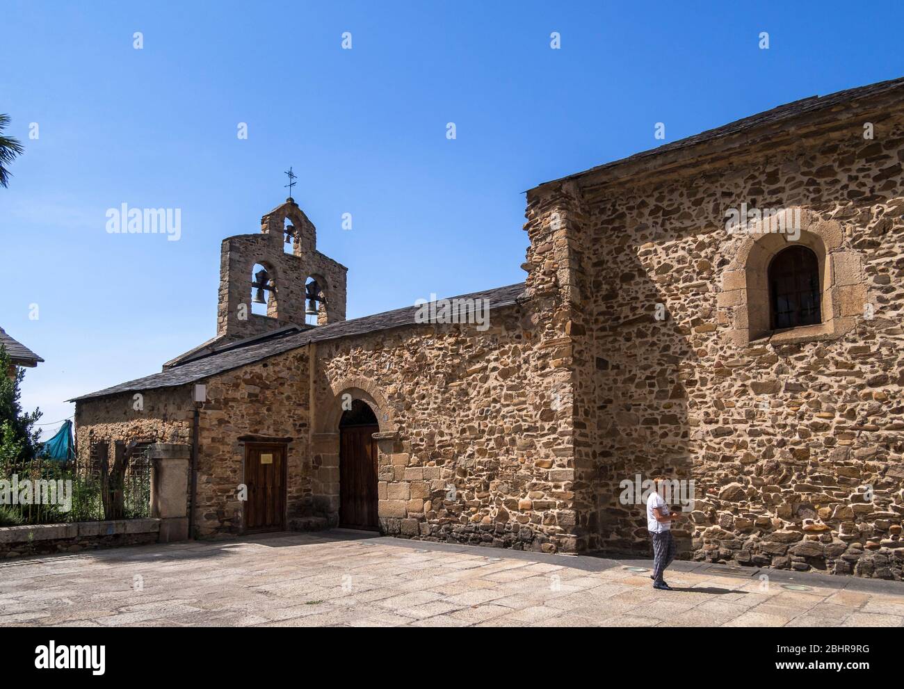 Iglesia mozárabe de Santo Tomás de las Ollas junto a Ponferrada. León. Castille León. España. Banque D'Images