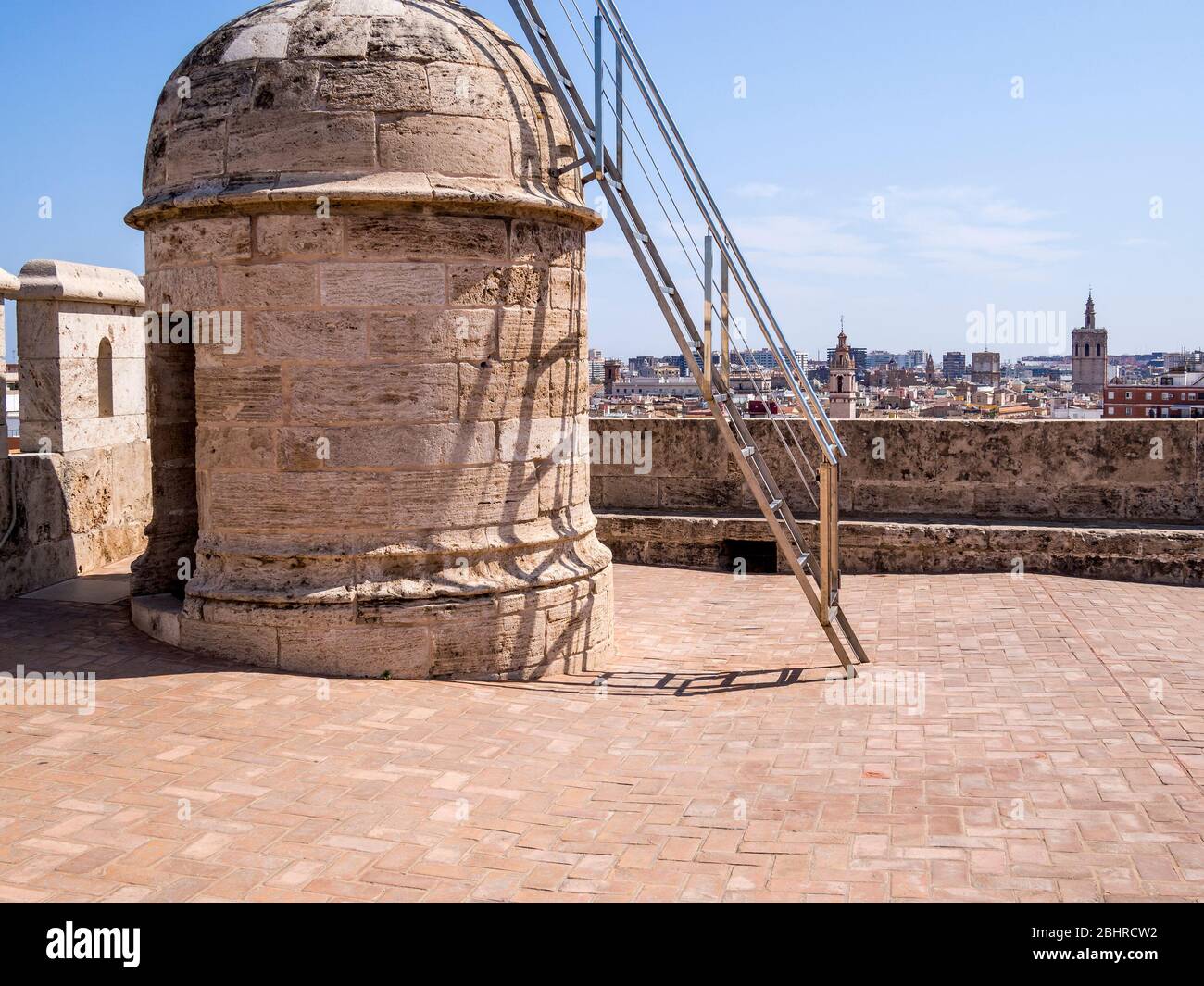 Vista de Valencia desde el mirador de las Torres de Quart. Valence. Communauté Valenciana. España Banque D'Images