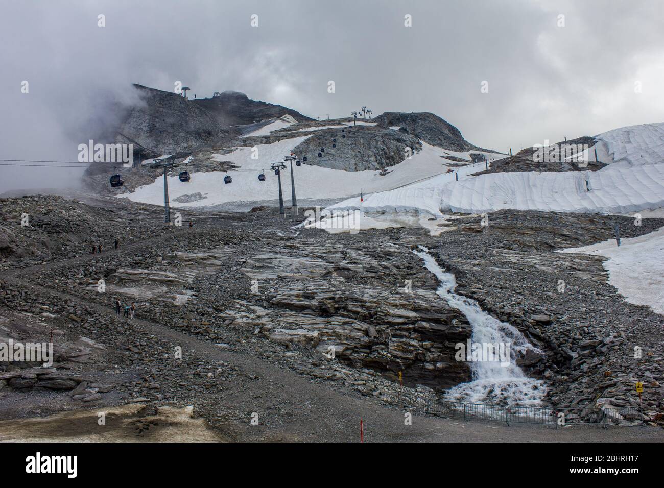Glacier Hintertux, vallée de Zillertal, Tyrol, Autriche Banque D'Images
