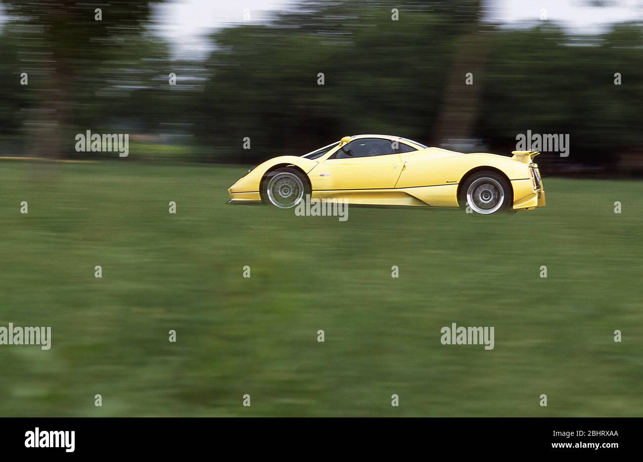 Essai de conduite Pagani d'un Zonda S à Bologne Italie 2001 Banque D'Images