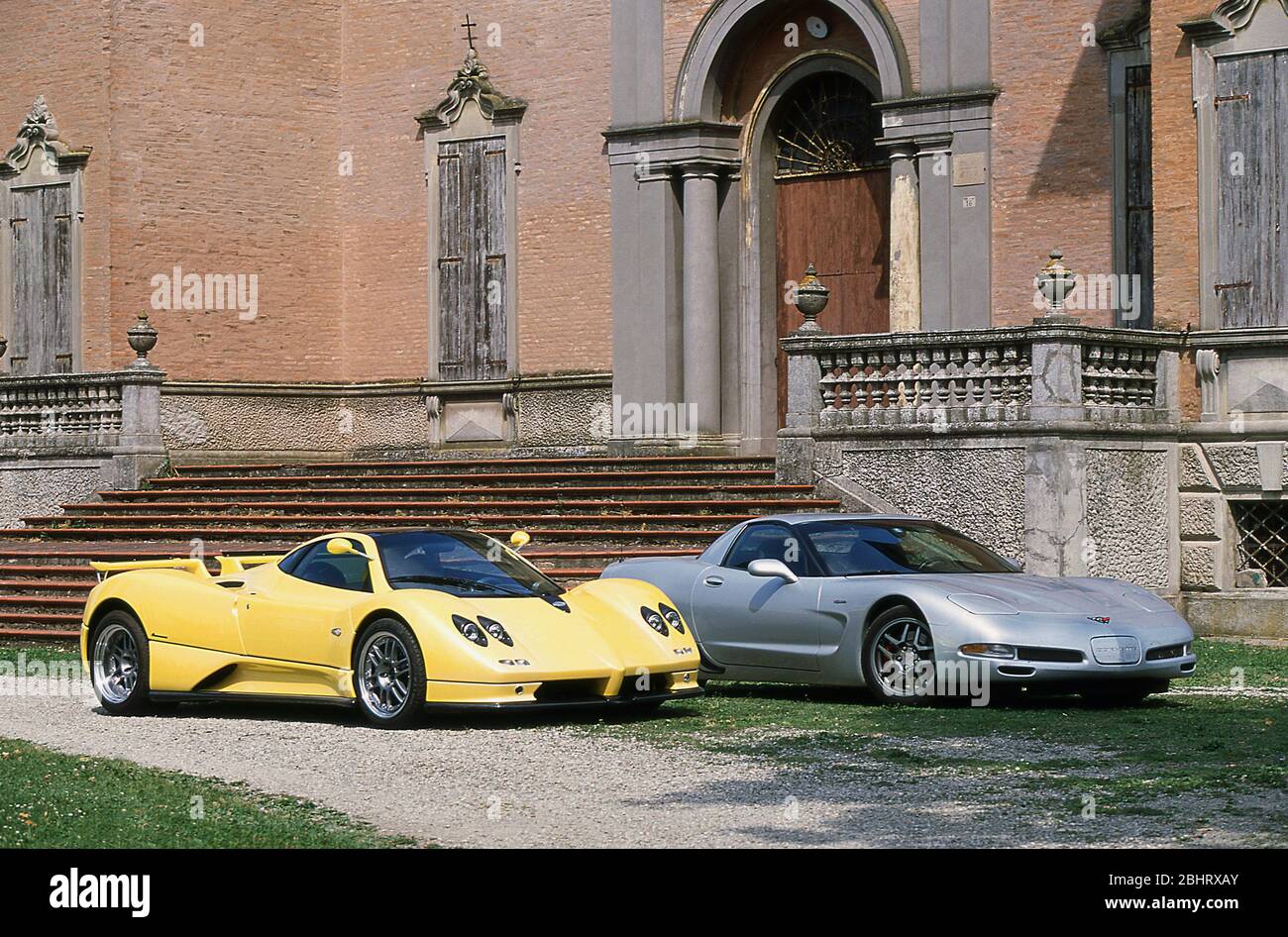 Essai de conduite Pagani d'un Zonda S à Bologne Italie 2001 Banque D'Images