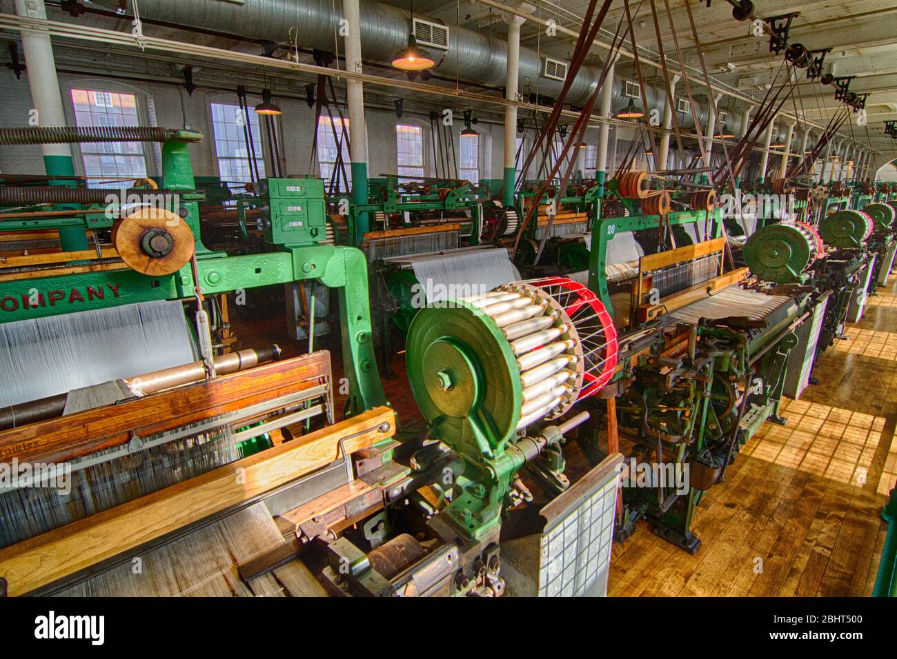 Le tablier se trouve dans le parc national Lowell, Lowell, Massachusetts Banque D'Images