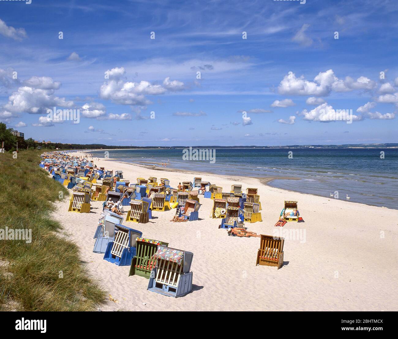 Binz Beach, Rugen (Rugia), Mecklembourg-Poméranie-Occidentale, République fédérale d'Allemagne Banque D'Images