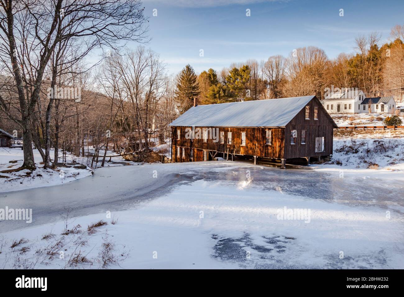 Une ancienne scierie de North Leverett, ma Banque D'Images