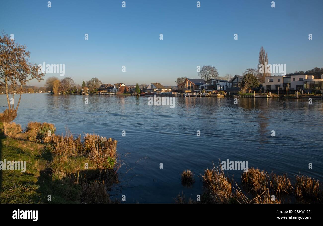 Marlow et Bourne End le long de la Tamise - Royaume-Uni Banque D'Images