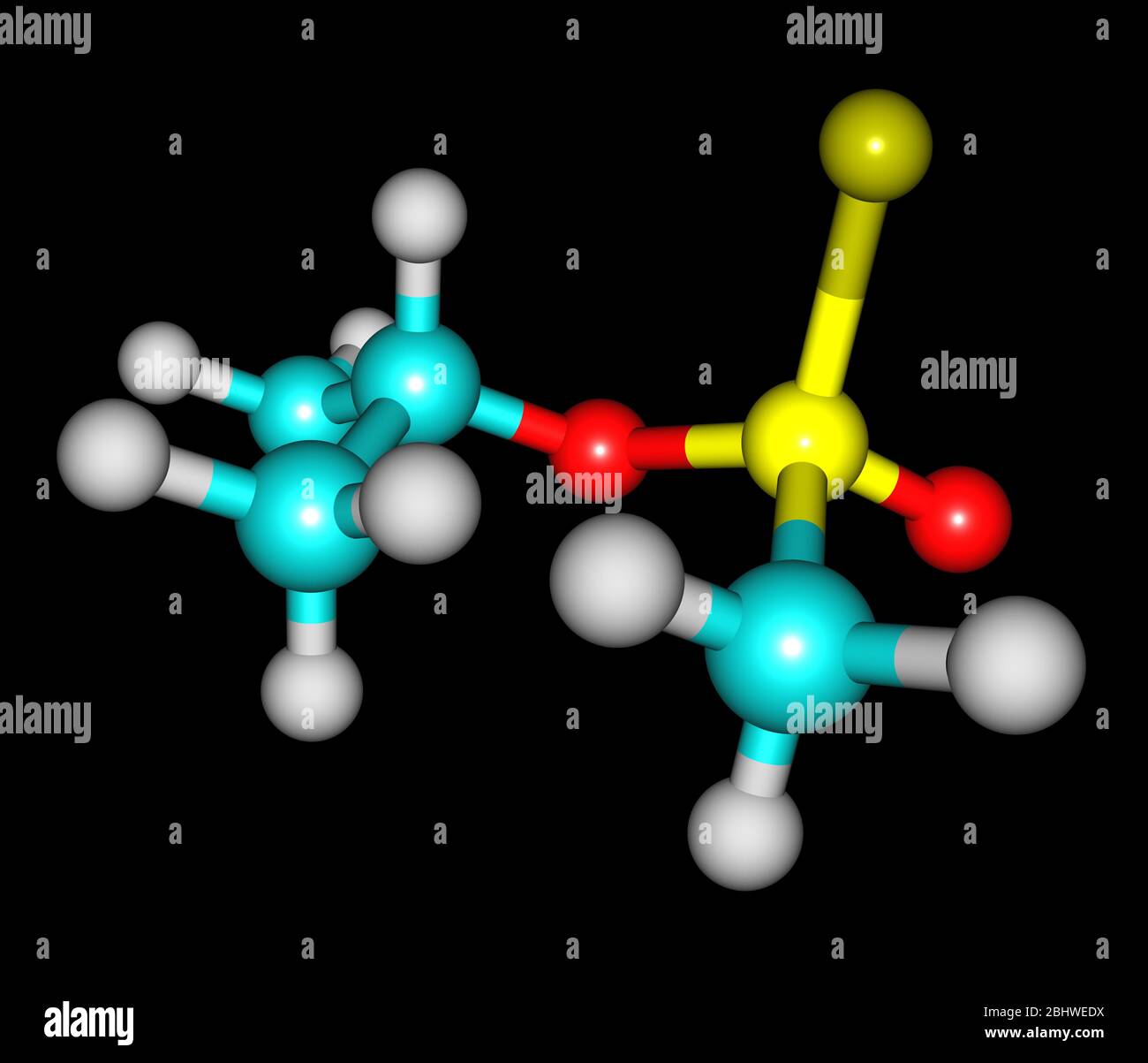 La sarin, ou GB, est un composé organophosphoré. Il s'agit d'un liquide incolore et inodore, utilisé comme arme chimique en raison de son pouvoir extrême comme nerf A. Banque D'Images